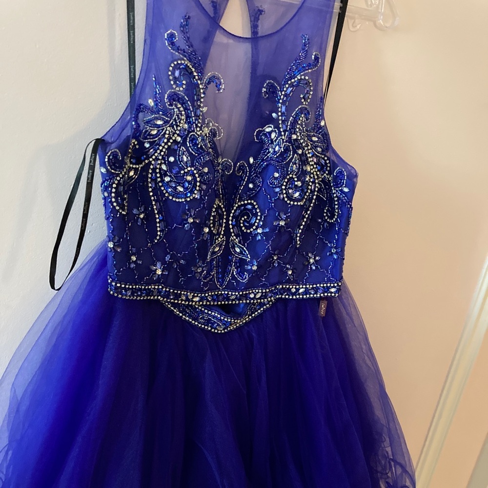 Purple two piece party dress